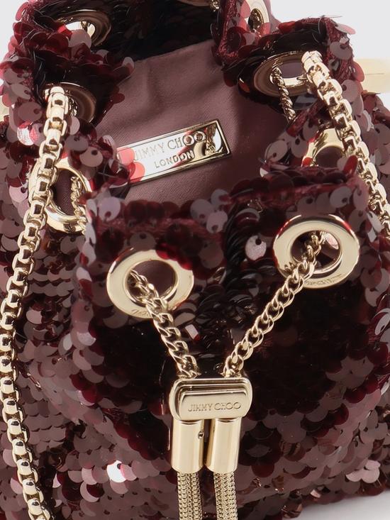 26FW 지미추 토트백 MICROBONBONEZRDEEPMERLOTLIGHTG DEEPMERLOTLIGHTGOLD Wine - JIMMY CHOO
