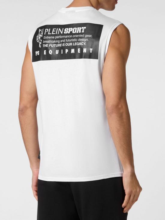 26SS 플레인스포츠 민소매 티셔츠 FADCMTK7567STE003N 0102 White - PLEIN SPORT