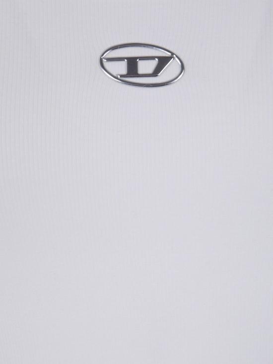 26FW 디젤 긴팔 티셔츠 A199090JMBA 141 White - DIESEL