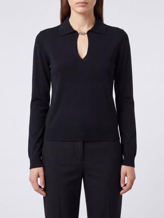 26FW 디젤 긴팔 티셔츠 A238880JMCP 9XX Black