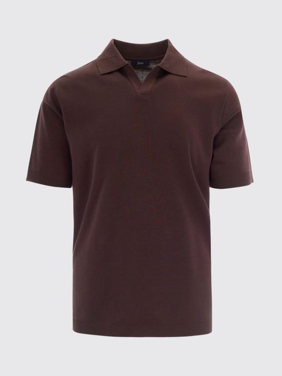 26SS 에르노 폴로 티셔츠 JV000004U52059 8800 Brown - HERNO