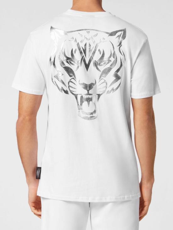 26SS 플레인스포츠 반팔 티셔츠 PADCMTK7210SJY001N 0170 White - PLEIN SPORT