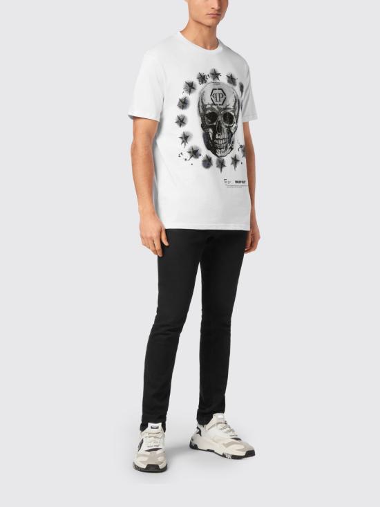 26SS 필립 플레인 반팔 티셔츠 LADCMTK8541PJY002N 01 White - PHILIPP PLEIN