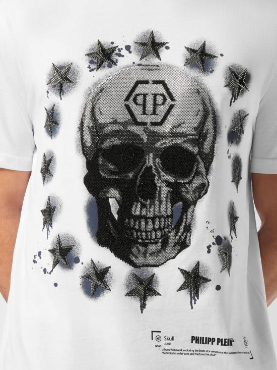 26SS 필립 플레인 반팔 티셔츠 LADCMTK8541PJY002N 01 White - PHILIPP PLEIN