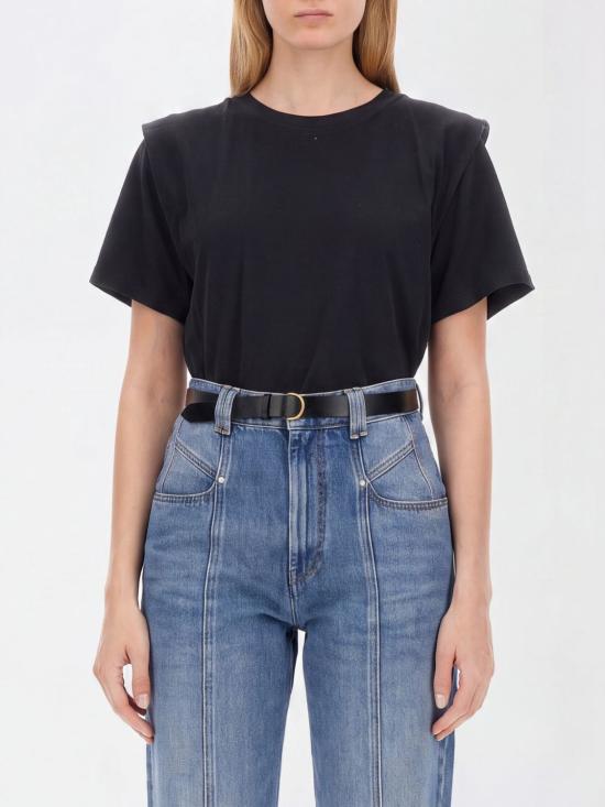 26SS 이자벨마랑 젤리토스 티셔츠 TS0041FAA1N41I 01BK Black