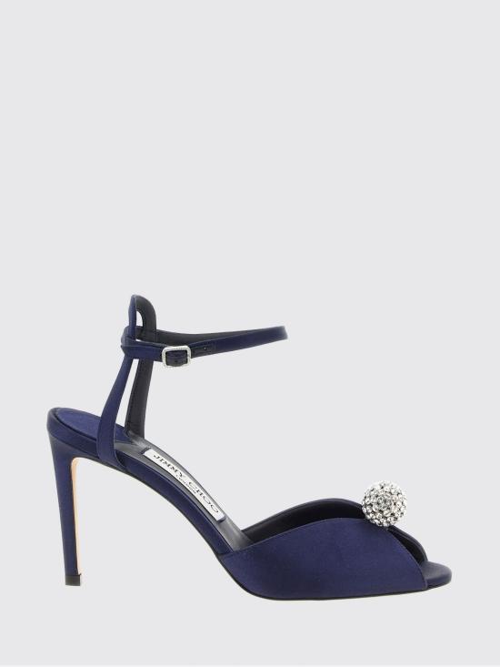 26FW 지미추 힐/펌프스 SACORA85WCZ MARINECRYSTAL Navy