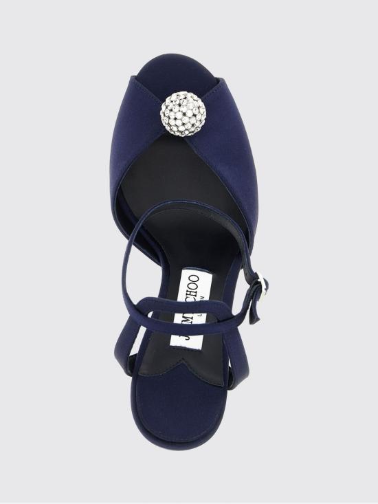 26FW 지미추 힐/펌프스 SACORA85WCZ MARINECRYSTAL Navy - JIMMY CHOO