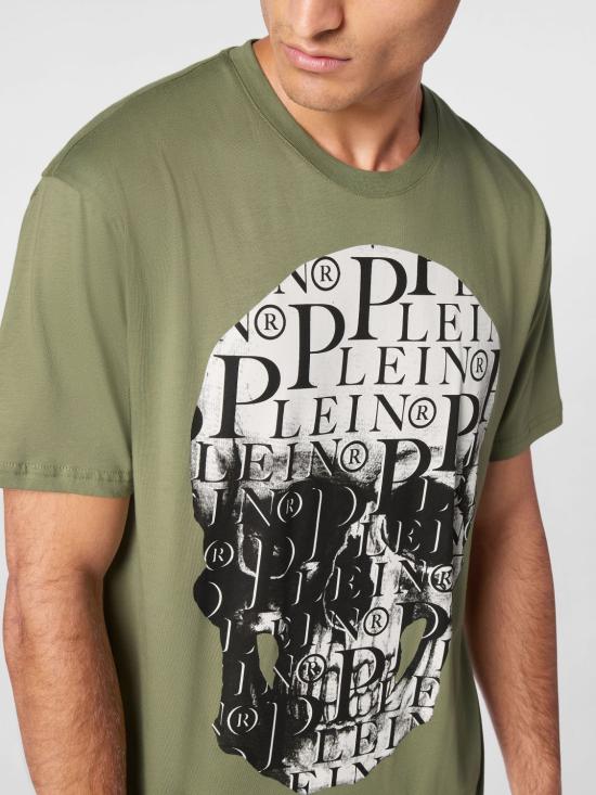 26SS 필립 플레인 반팔 티셔츠 UADCMTK7970PJY002N 65 Green - PHILIPP PLEIN