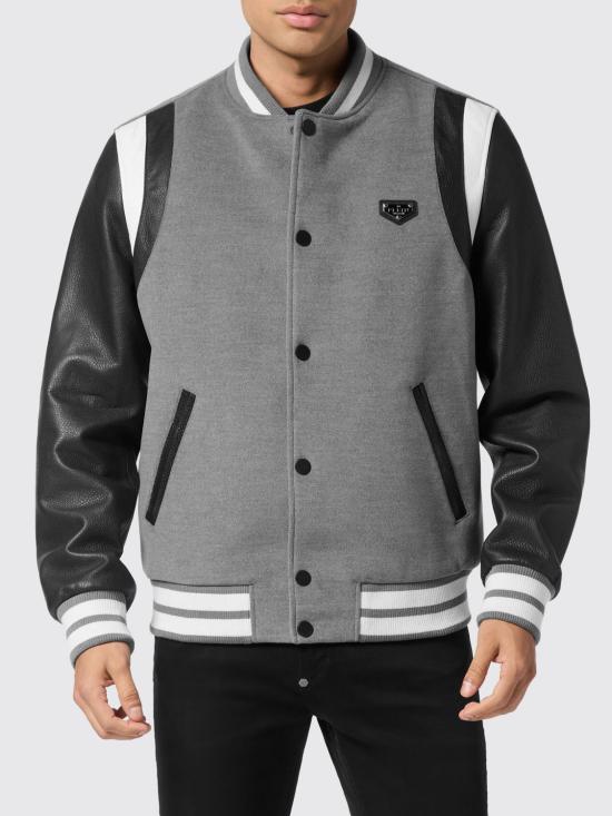 26SS 필립 플레인 봄버 자켓 UAECMRB2969PTE120N 10 Grey