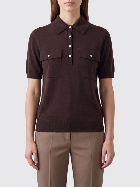 26SS 파로쉬 폴로 티셔츠 D540950LINFA26 086 Brown