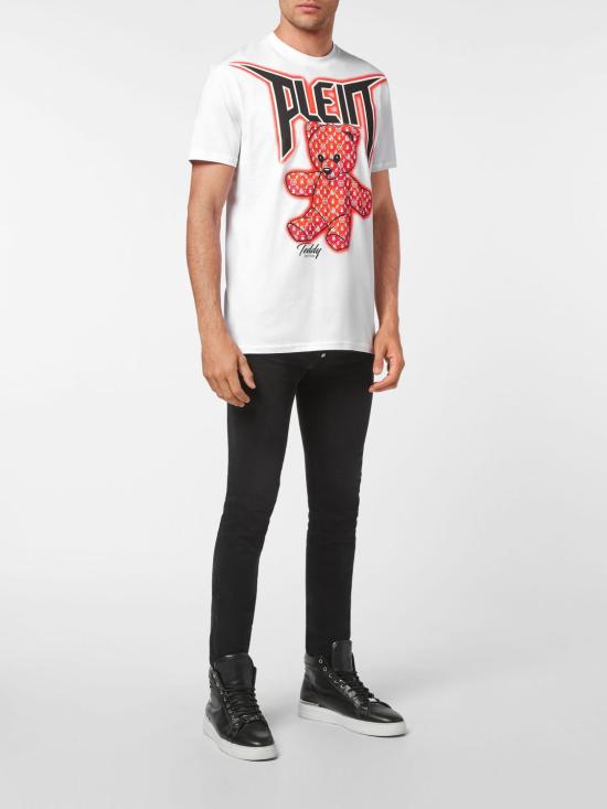 26SS 필립 플레인 반팔 티셔츠 UABCMTK5200PJY002N 01 White - PHILIPP PLEIN