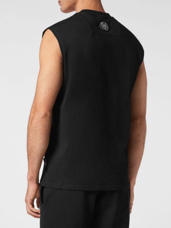 26SS 플레인스포츠 민소매 티셔츠 PADCMTK7173SJY001N 0270 Black - PLEIN SPORT