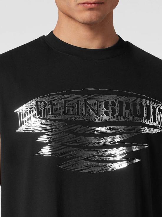 26SS 플레인스포츠 민소매 티셔츠 PADCMTK7173SJY001N 0270 Black - PLEIN SPORT