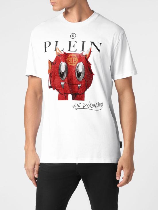 26SS 필립 플레인 반팔 티셔츠 UADCMTK7971PJY002N 01 White