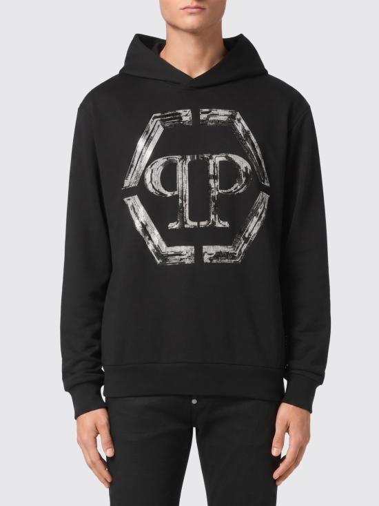 26SS 필립 플레인 후드 티셔츠 UADCMJB3564PJY002N 02 Black