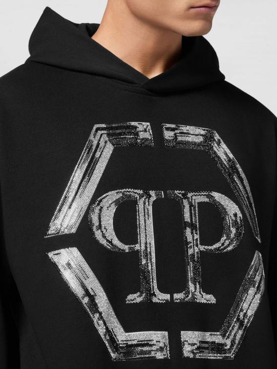 26SS 필립 플레인 후드 티셔츠 UADCMJB3564PJY002N 02 Black - PHILIPP PLEIN