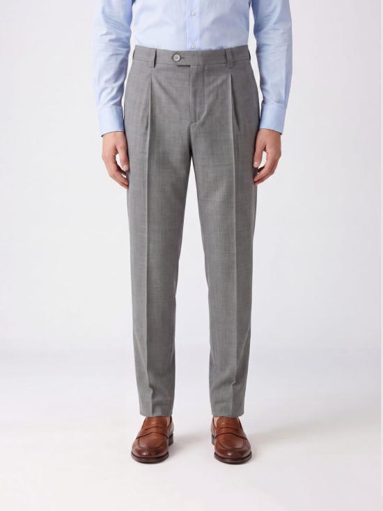 26SS 브루넬로 쿠치넬리 버진 울 다이내믹 캔버스 팬츠 MH2443030F C9100 Grey