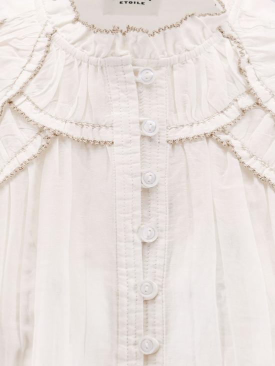 26FW 이자벨마랑에뚜왈 크리스타 블라우스 크리스타 블라우스 HT0681FBB3J04E 20WH White - ISABEL MARANT ETOILE