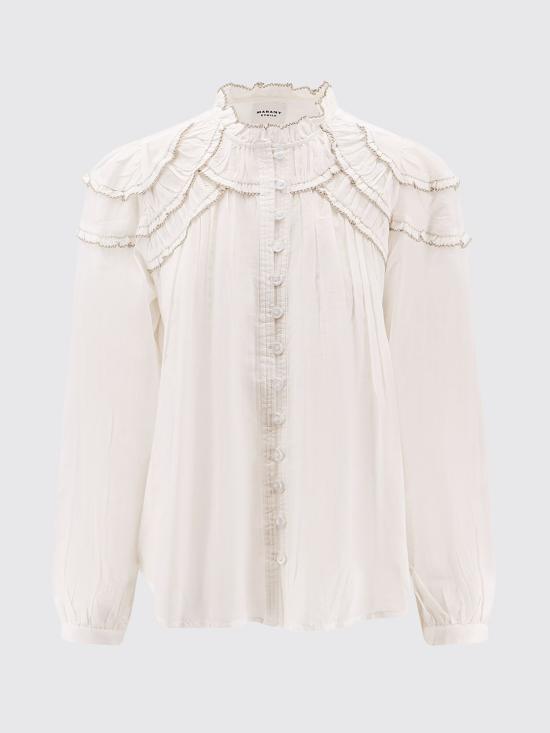 26FW 이자벨마랑에뚜왈 크리스타 블라우스 크리스타 블라우스 HT0681FBB3J04E 20WH White - ISABEL MARANT ETOILE