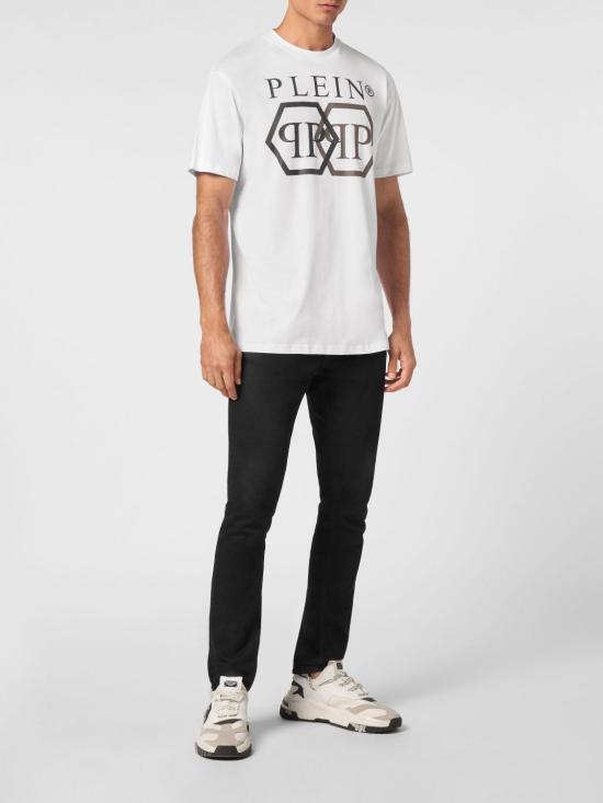 26SS 필립 플레인 반팔 티셔츠 UADCMTK7975PJY002N 01 White - PHILIPP PLEIN