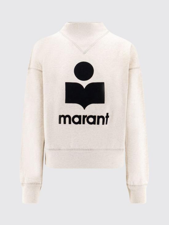 26FW 이자벨마랑에뚜왈 모비 로고 스웨트셔츠 SW0003FAA1M07E 23EC Ecru - ISABEL MARANT ETOILE