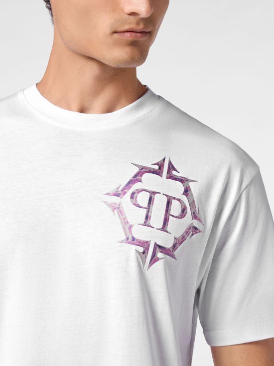 26SS 필립 플레인 반팔 티셔츠 UADCMTK7974PJY002N 01 White - PHILIPP PLEIN