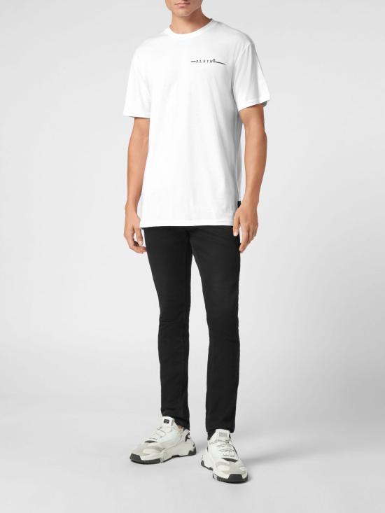 26SS 필립 플레인 반팔 티셔츠 UADCMTK7979PJY002N 01 White - PHILIPP PLEIN