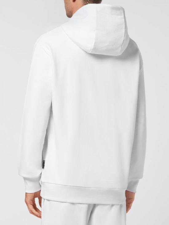 26SS 필립 플레인 후드 티셔츠 UABCMJB2498PJO002N 01 White - PHILIPP PLEIN