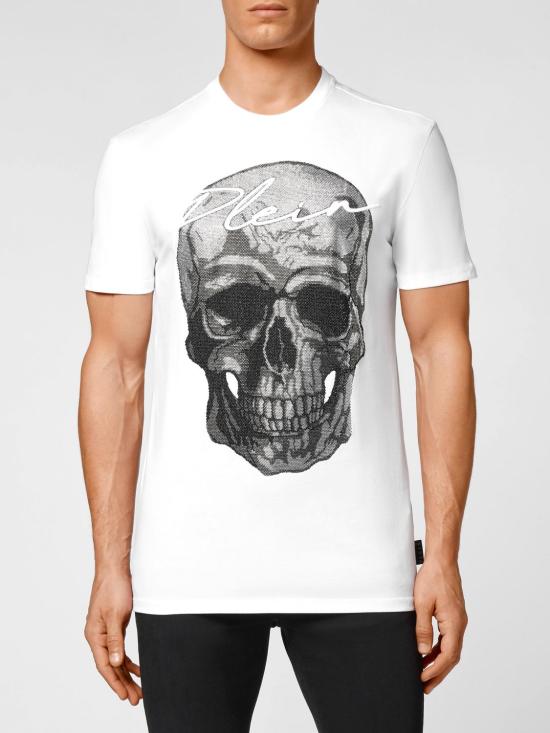 26SS 필립 플레인 반팔 티셔츠 UACCMTK5397PJY002N 01 White
