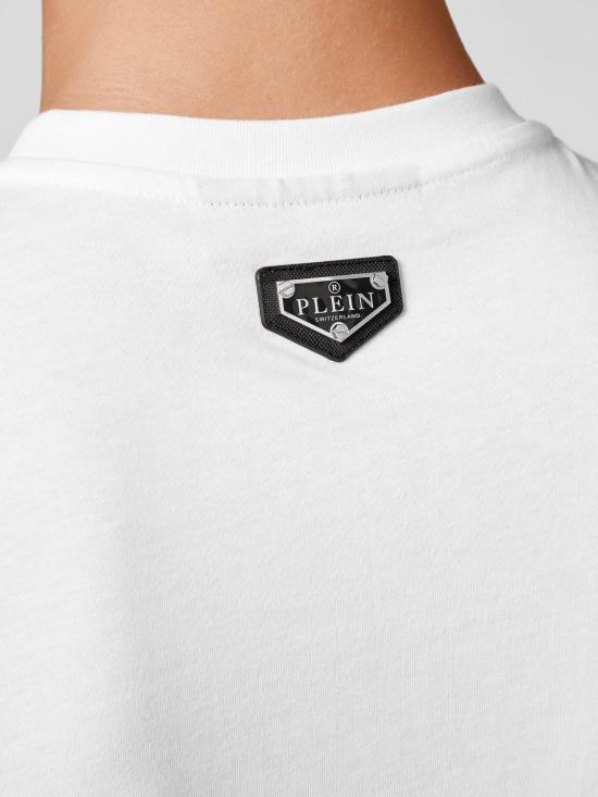 26SS 필립 플레인 반팔 티셔츠 UACCMTK5397PJY002N 01 White - PHILIPP PLEIN