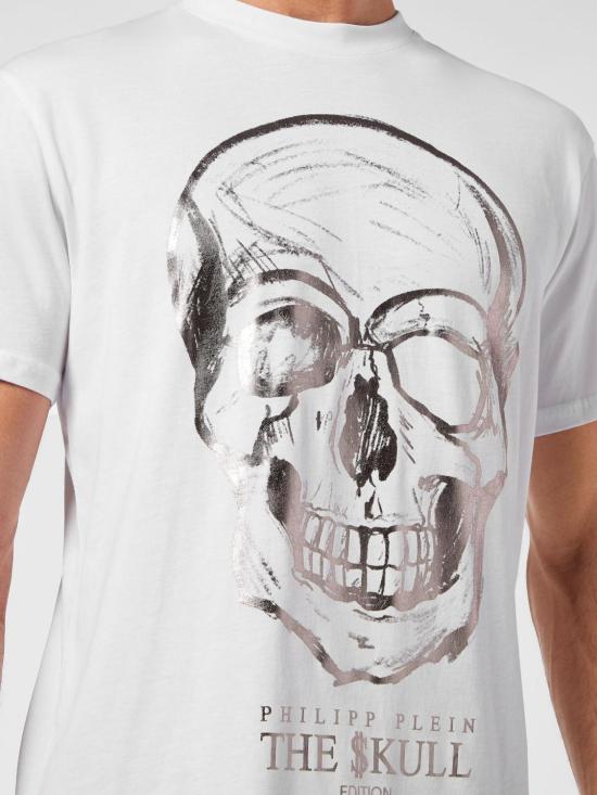 26SS 필립 플레인 반팔 티셔츠 UABCMTK5214PJY002N 01 White - PHILIPP PLEIN