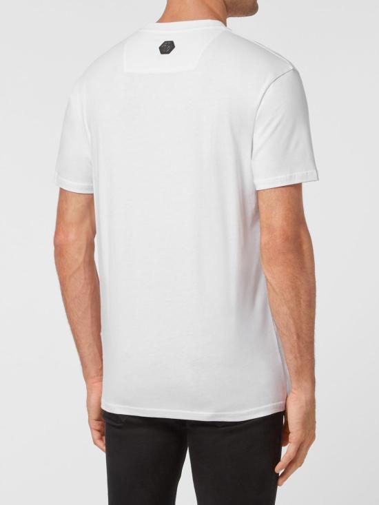 26SS 필립 플레인 반팔 티셔츠 UABCMTK5214PJY002N 01 White - PHILIPP PLEIN