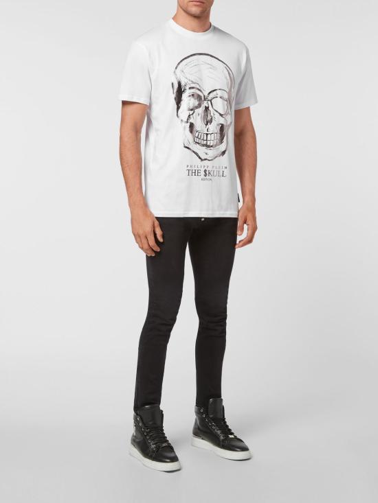 26SS 필립 플레인 반팔 티셔츠 UABCMTK5214PJY002N 01 White - PHILIPP PLEIN