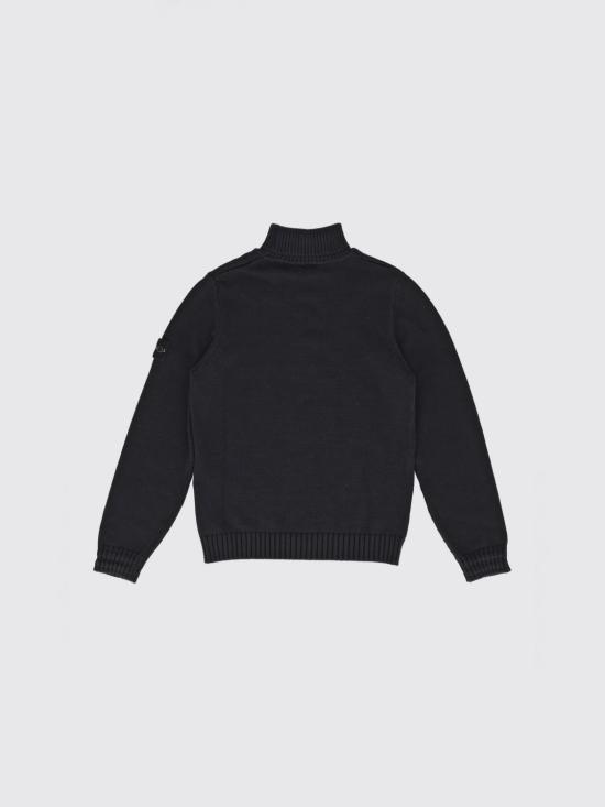 26FW [키즈] 스톤 아일랜드 터틀넥 니트 5100018S01A2 V0029 Black - STONE ISLAND