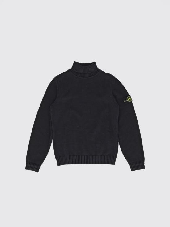 26FW [키즈] 스톤 아일랜드 터틀넥 니트 5100018S01A2 V0029 Black