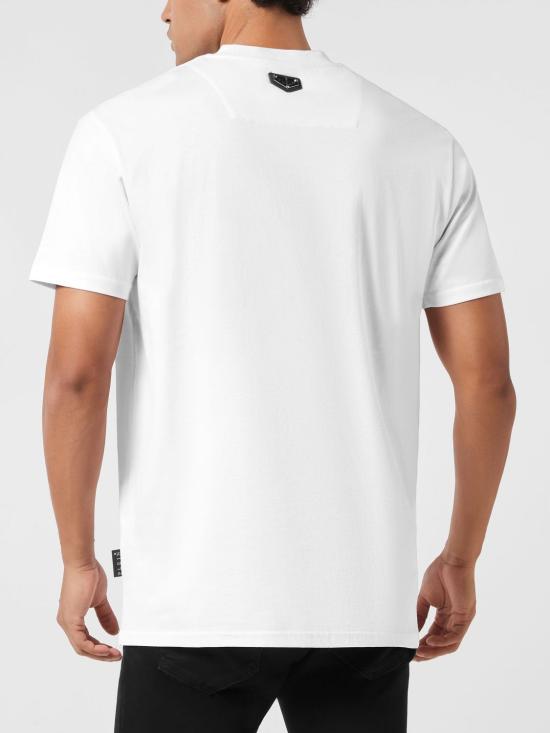 26SS 필립 플레인 반팔 티셔츠 UAECMTK8785PJY002N 01 White - PHILIPP PLEIN