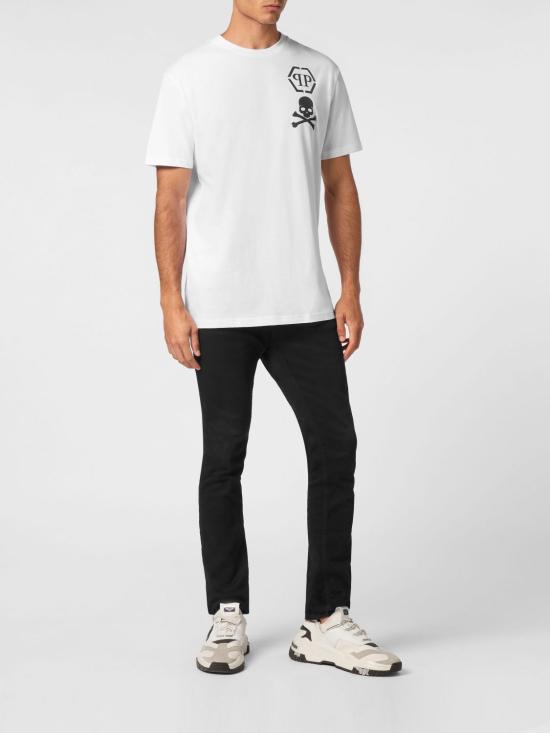 26SS 필립 플레인 반팔 티셔츠 UADCMTK7978PJY002N 01 White - PHILIPP PLEIN