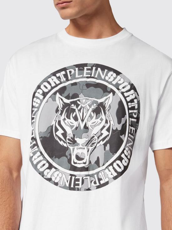 26SS 플레인스포츠 반팔 티셔츠 PADCMTK7212SJY001N 0102 White 1 - PLEIN SPORT