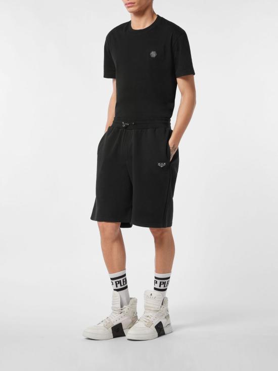 26SS 필립 플레인 숏팬츠 UAECMJT2742PTE003N 02 Black - PHILIPP PLEIN