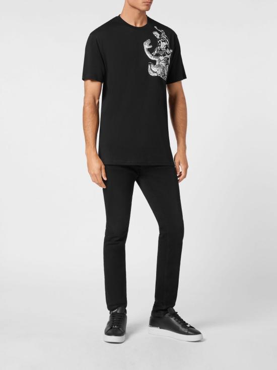 26SS 필립 플레인 반팔 티셔츠 UADCMTK7969PJY002N 02 Black - PHILIPP PLEIN