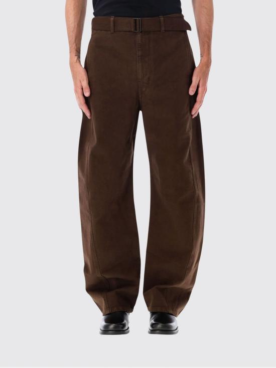 26FW 르메르 트위스트 벨티드 팬츠 PA326LD1077 BR512 Brown