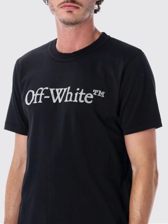 26FW 오프화이트 반팔 티셔츠 OMAA16MF26J00500 001 Black - OFF WHITE