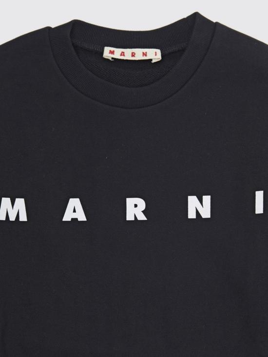 26FW [키즈] 마르니 풀오버 M01612M00V0 0M900 Black - MARNI