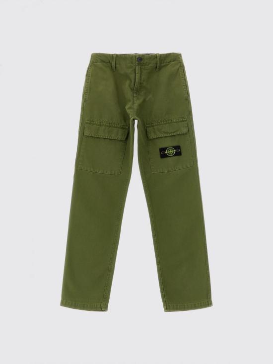 26FW [키즈] 스톤 아일랜드 스트레이트 팬츠 3100001S0104 V015G Green