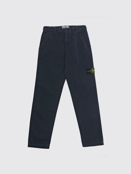 26FW [키즈] 스톤 아일랜드 스트레이트 팬츠 3100002S0104 V0120 Blue