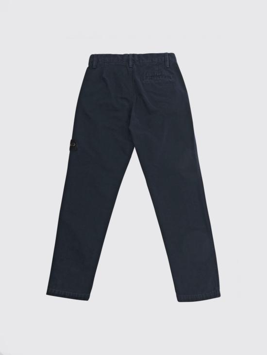 26FW [키즈] 스톤 아일랜드 스트레이트 팬츠 3100002S0104 V0120 Blue - STONE ISLAND