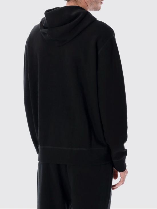 26FW 폴로 랄프로렌 포니로고 자수 후드 티셔츠 710766778 008 Black - POLO RALPH LAUREN