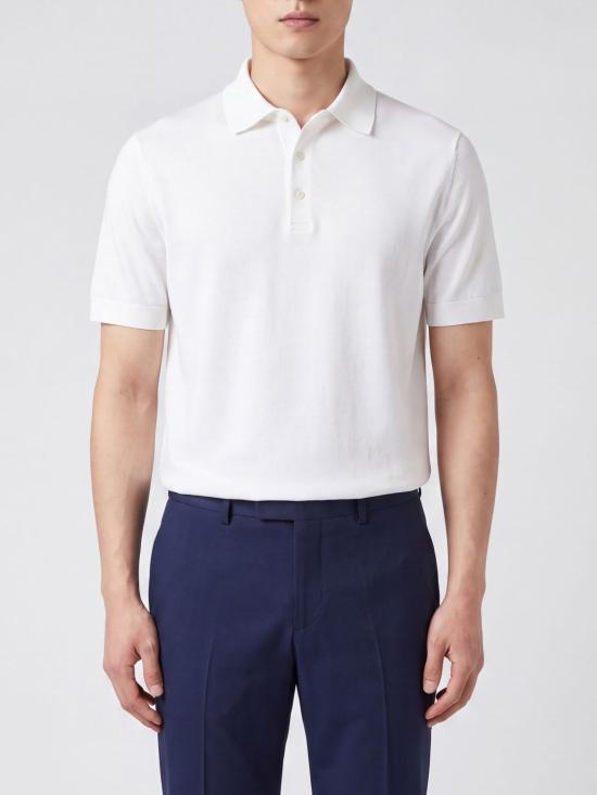 26SS 에르노 폴로 티셔츠 JPL00125U52059 1000 White