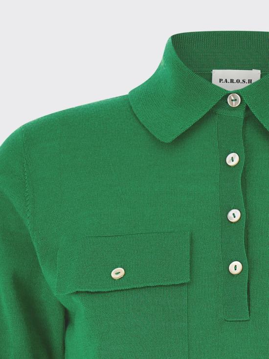 26SS 파로쉬 폴로 티셔츠 D540950LINFA26 005 Green - PAROSH