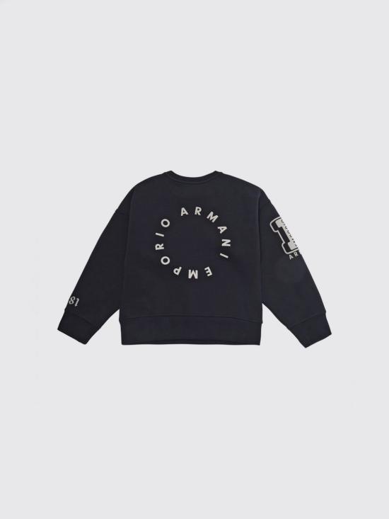 26FW [키즈] 엠포리오 아르마니 풀오버 EB001389AF10126 UB118 Black - EMPORIO ARMANI